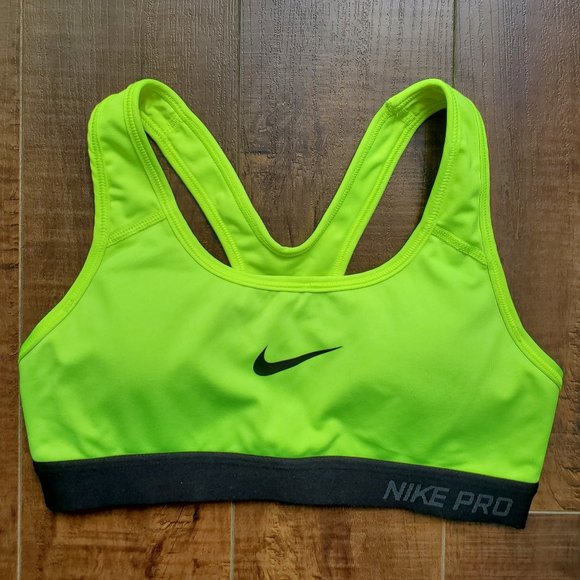 Neon Nike Pro Padded Sports Bra